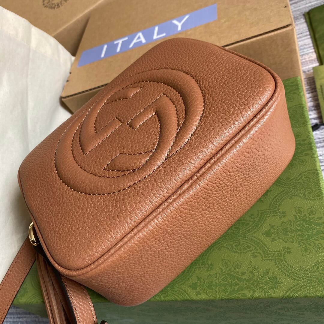 gg 308364 cross body bags 22cm brown free shipping shoulder bag