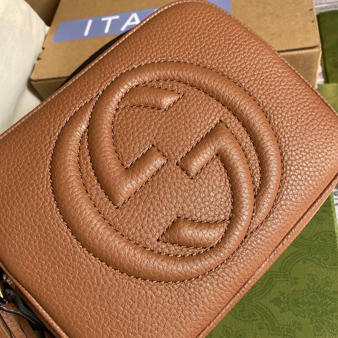 gg 308364 cross body bags 22cm brown free shipping shoulder bag