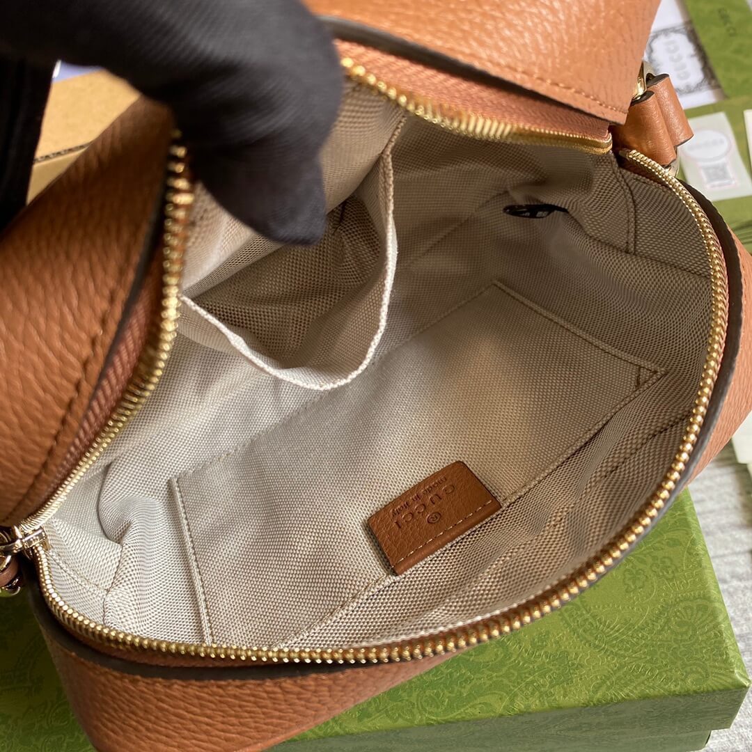 gg 308364 cross body bags 22cm brown free shipping shoulder bag