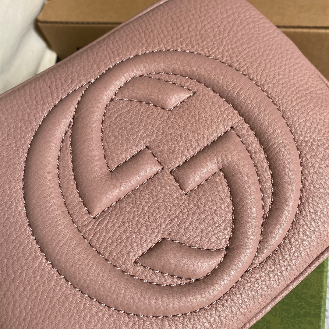 gg 308364 cross body bags 22cm nude pink free shipping shoulder bag