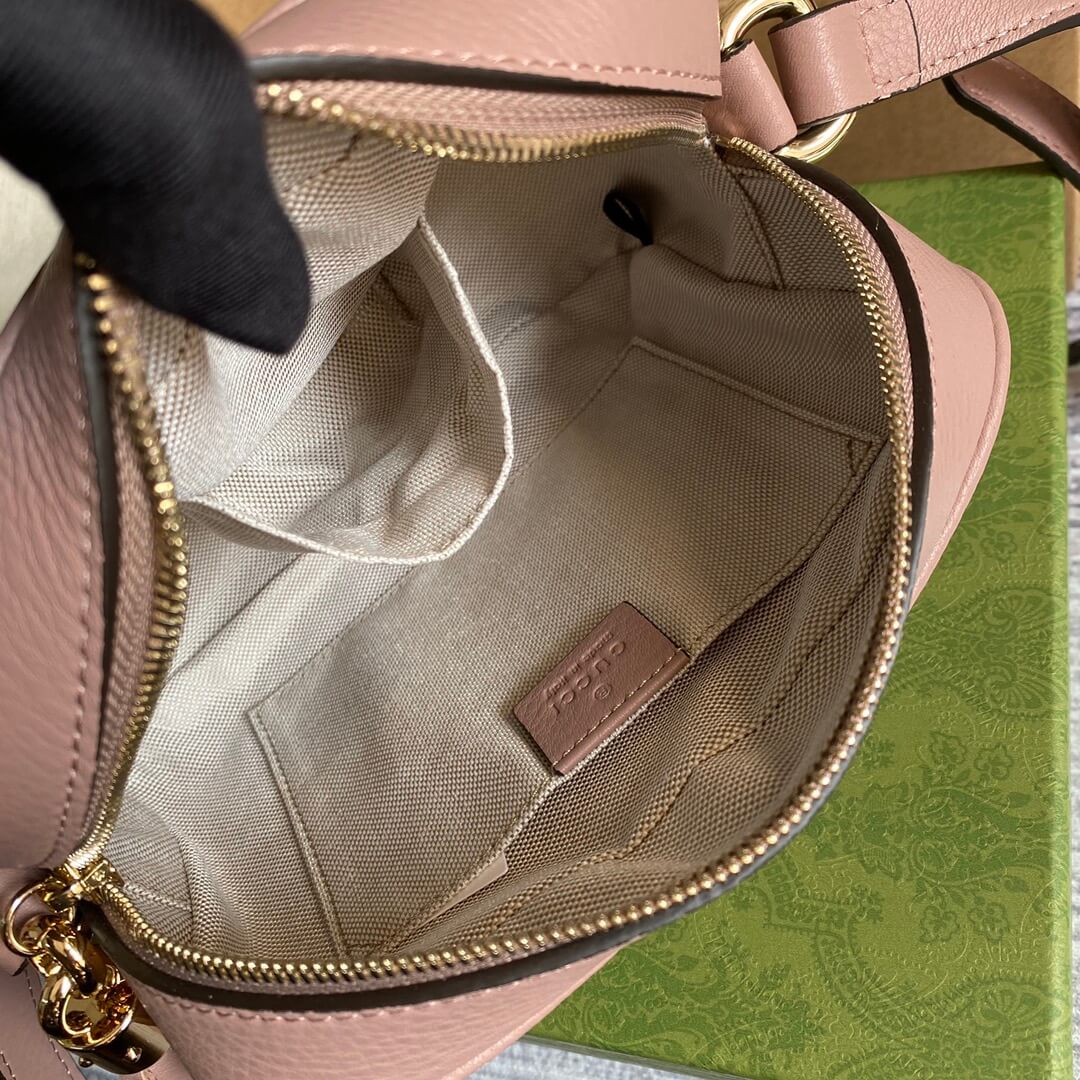 gg 308364 cross body bags 22cm nude pink free shipping shoulder bag