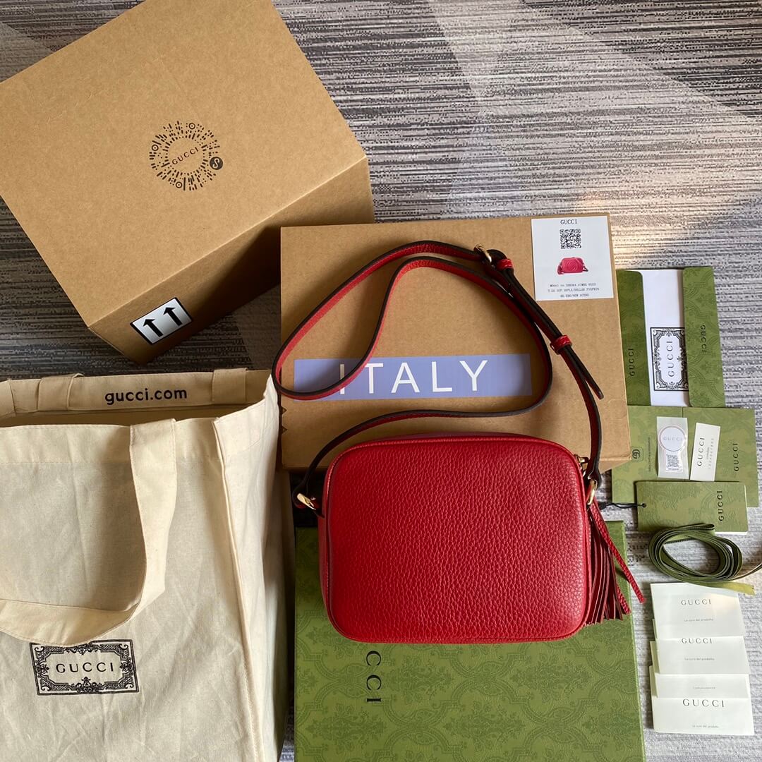 gg 308364 cross body bags 22cm red free shipping shoulder bag