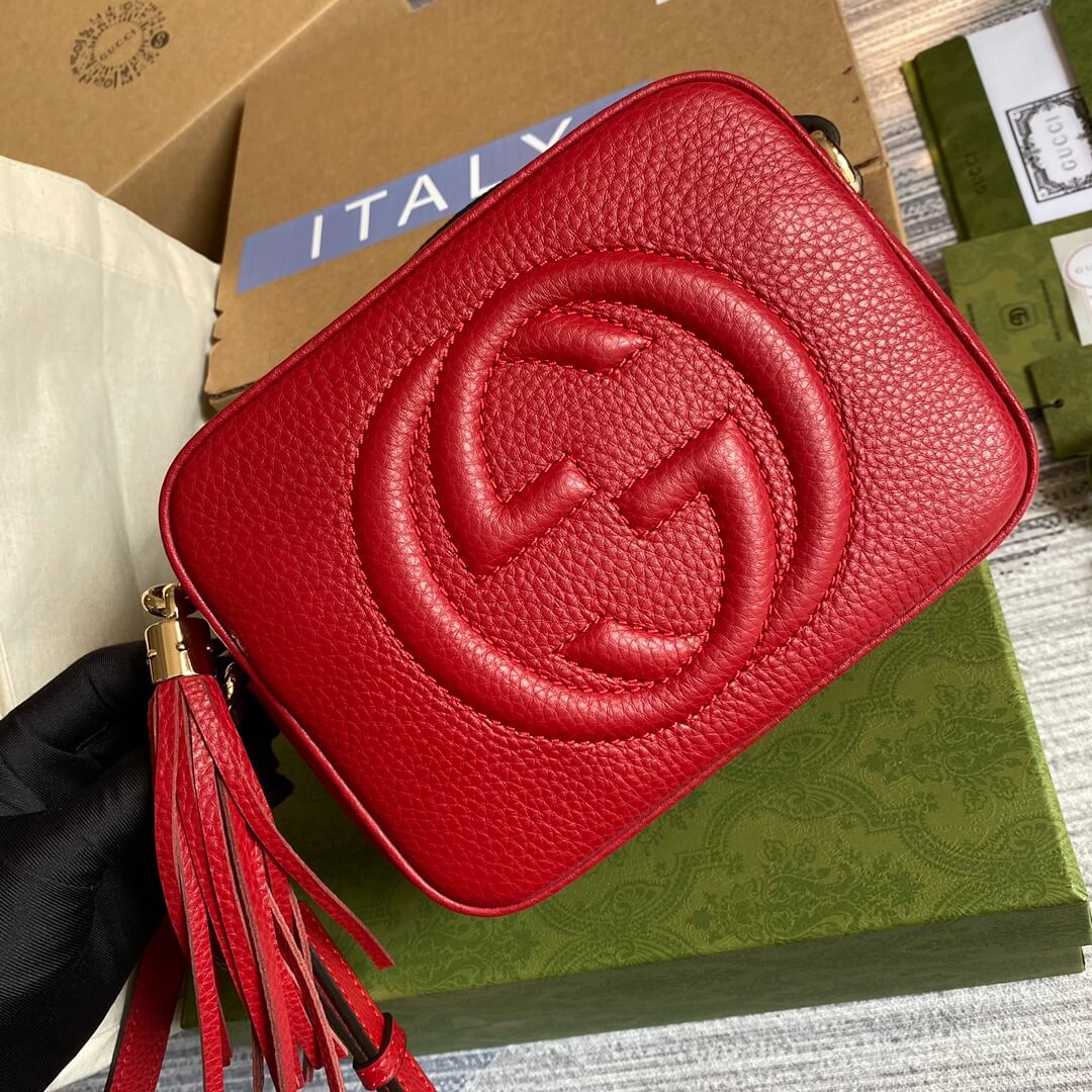 gg 308364 cross body bags 22cm red free shipping shoulder bag