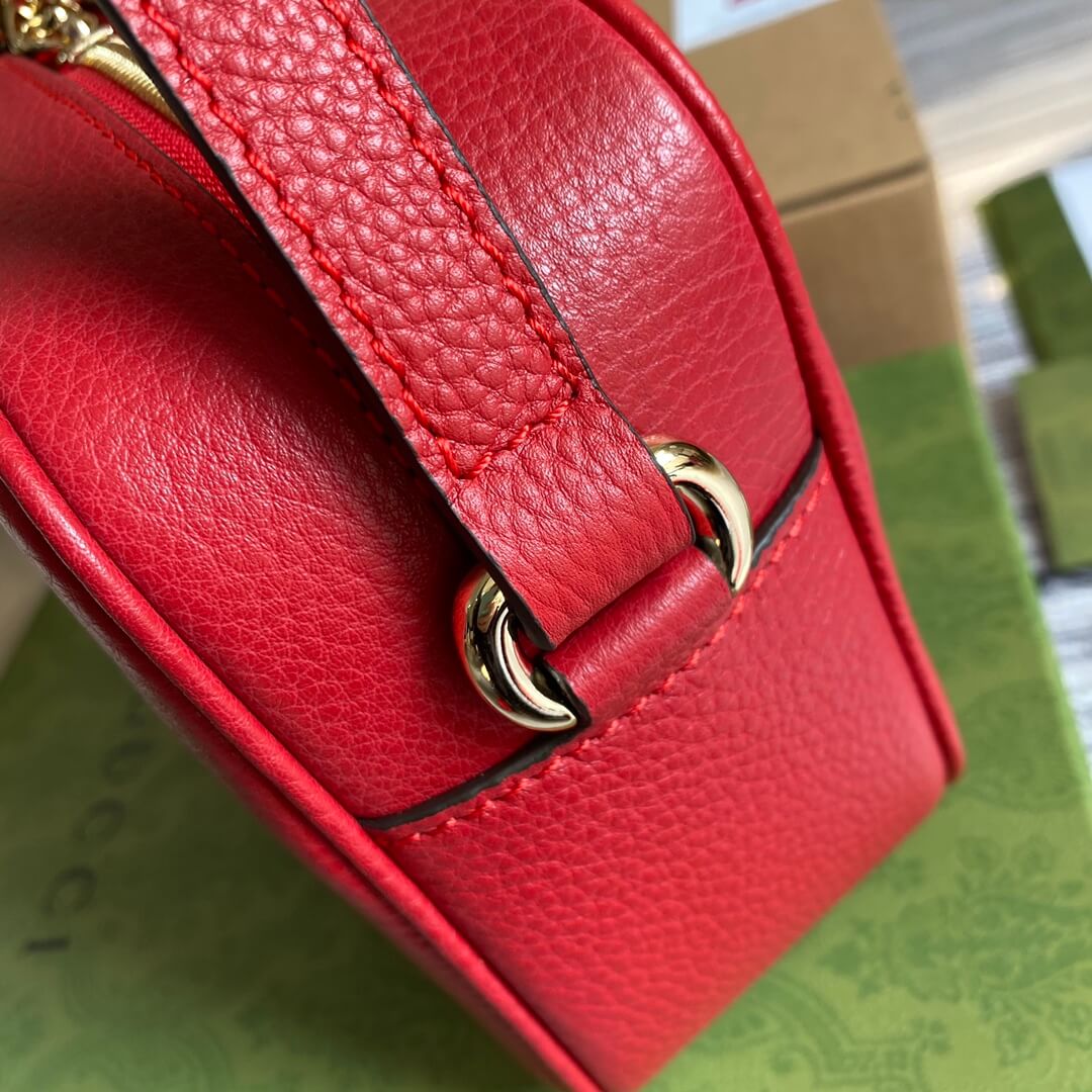 gg 308364 cross body bags 22cm red free shipping shoulder bag