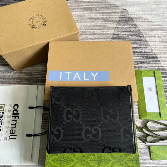 gg 699318 clutch bag wallet 26cm black free shipping