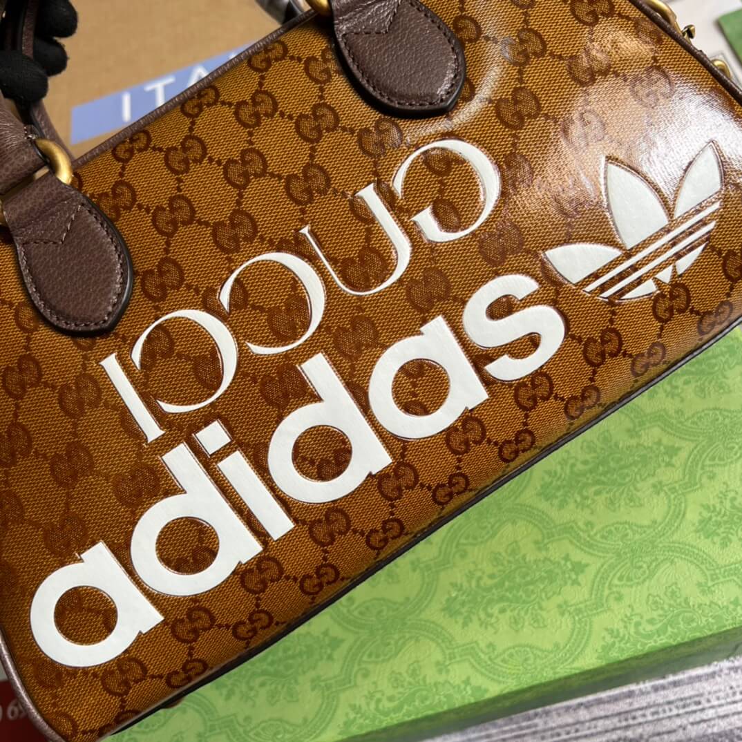 gg 702397 shoulder bag handbag brown adidas x gc
