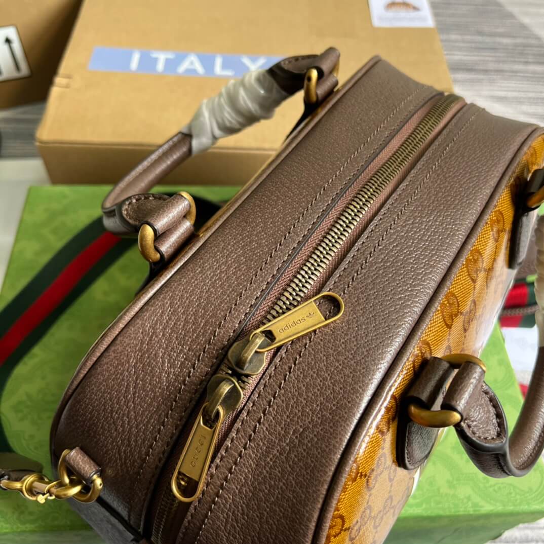 gg 702397 shoulder bag handbag brown adidas x gc