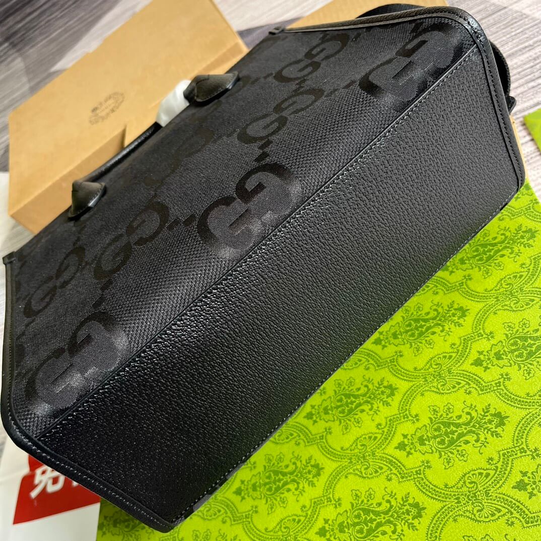 gg 703974 aria tote bag 31cm black free shipping shoulder bag