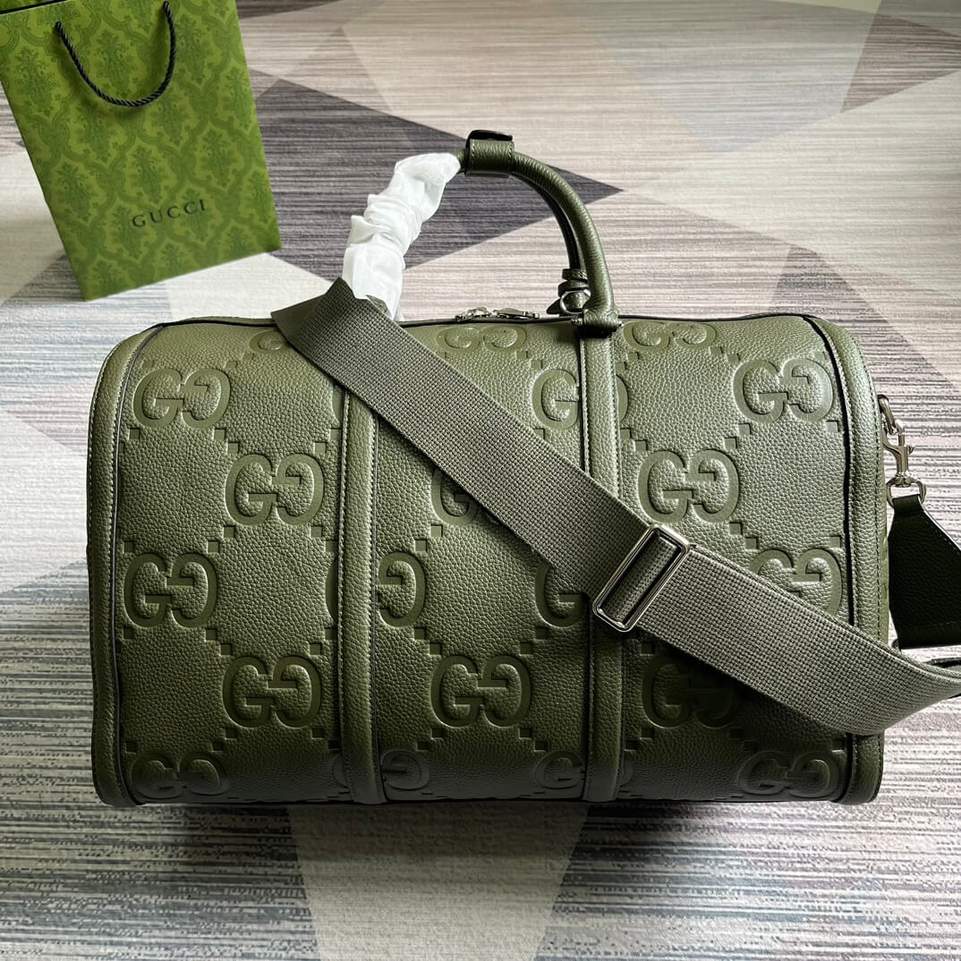 gg 725282 travel bag handbag 45cm green