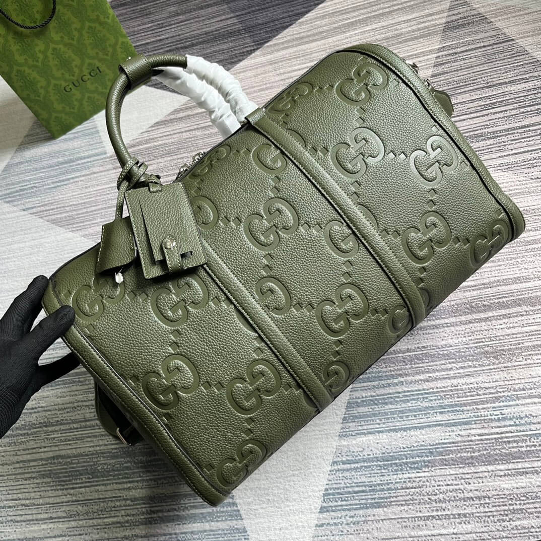 gg 725282 travel bag handbag 45cm green