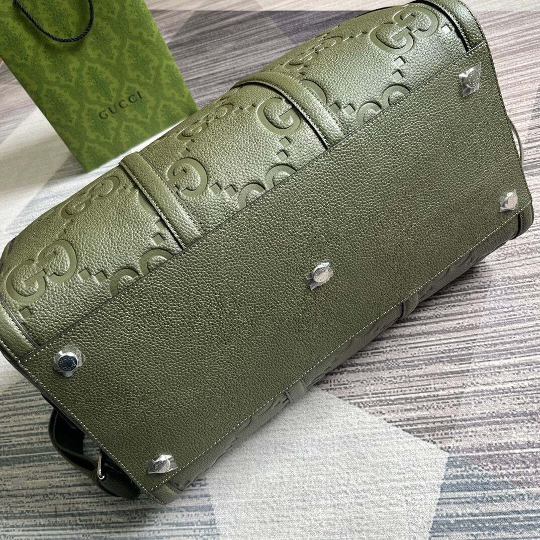 gg 725282 travel bag handbag 45cm green