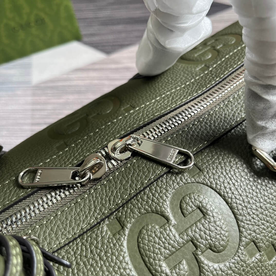 gg 725282 travel bag handbag 45cm green