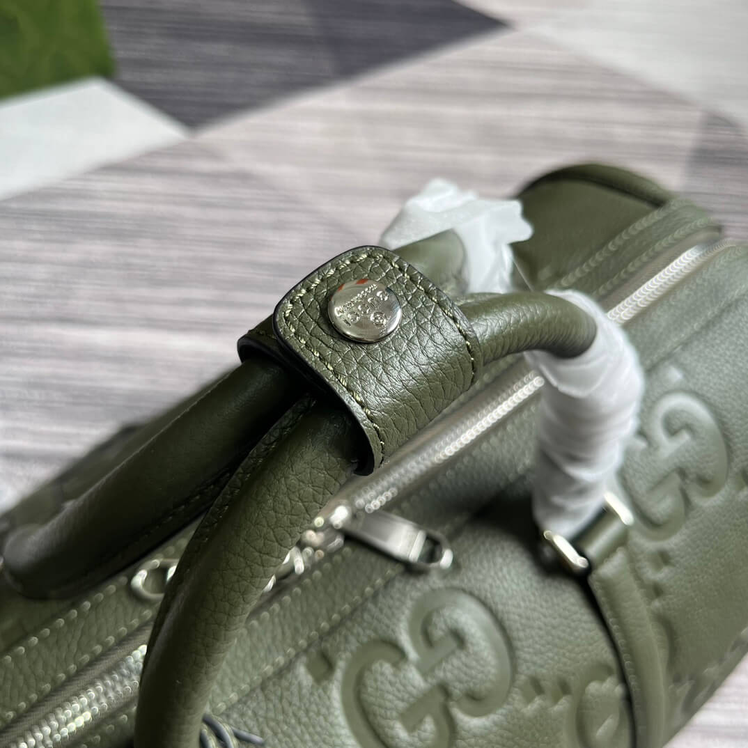 gg 725282 travel bag handbag 45cm green