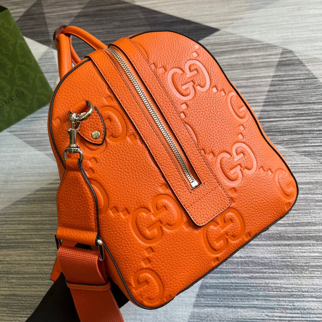 gg 725282 travel bag handbag 45cm orange