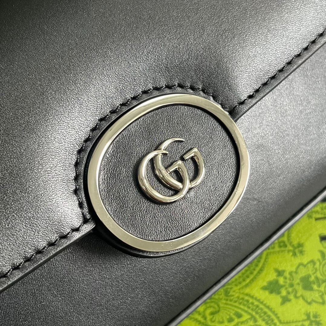 gg 739722 petite gg cross body bags 21cm black leather
