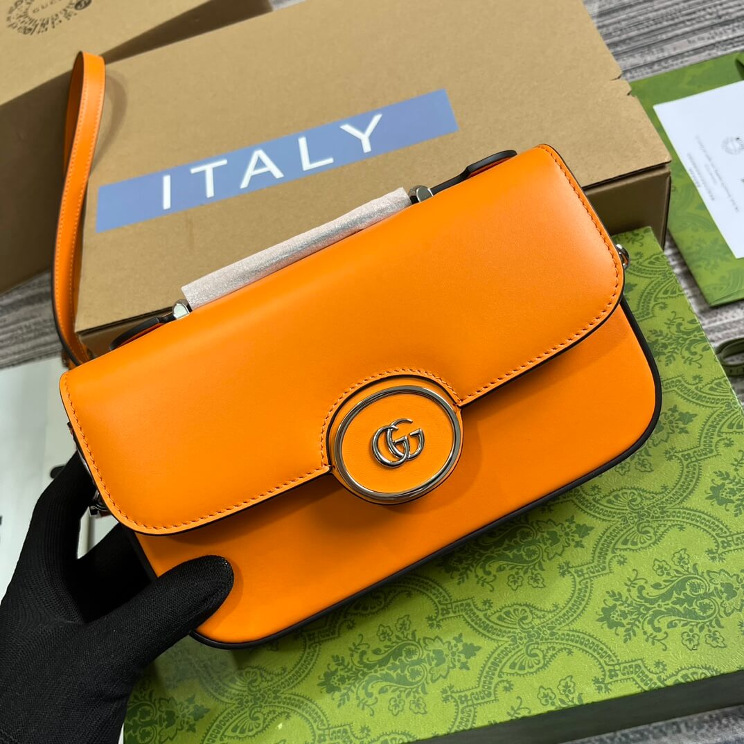 gg 739722 petite gg cross body bags 21cm yellow leather