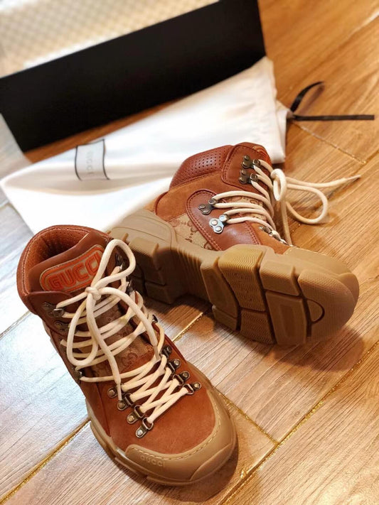 gg 20221109 sneakers shoes brown unisex cowhide