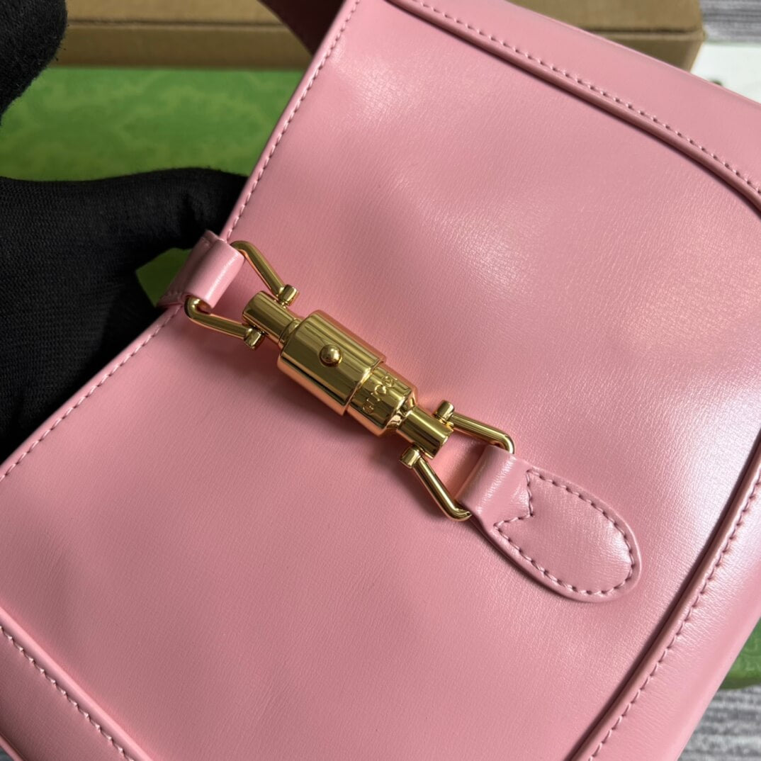 gg636709 subaxillary bag 28cm pink cowhide