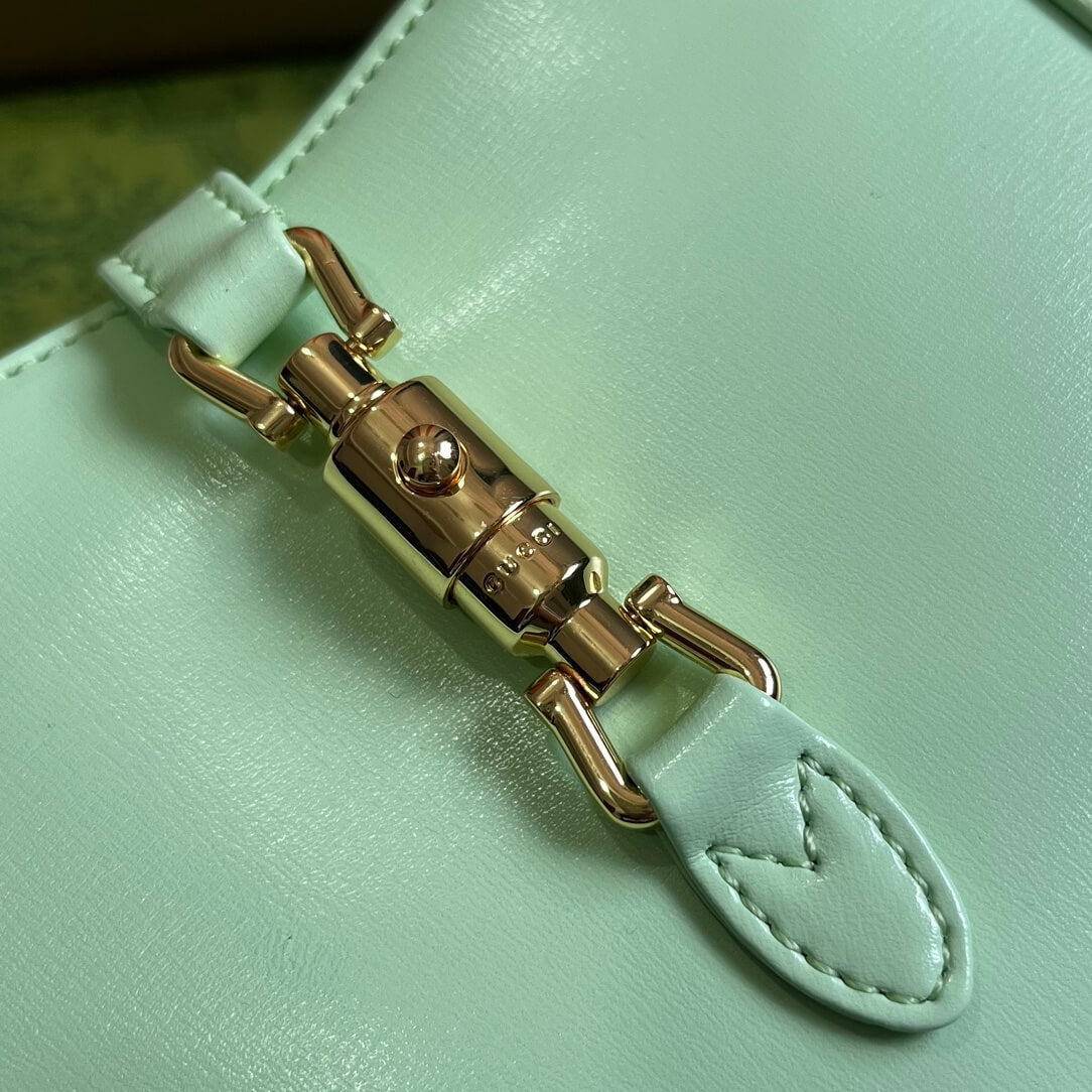 gg637091 handbag 19cm light green cowhide