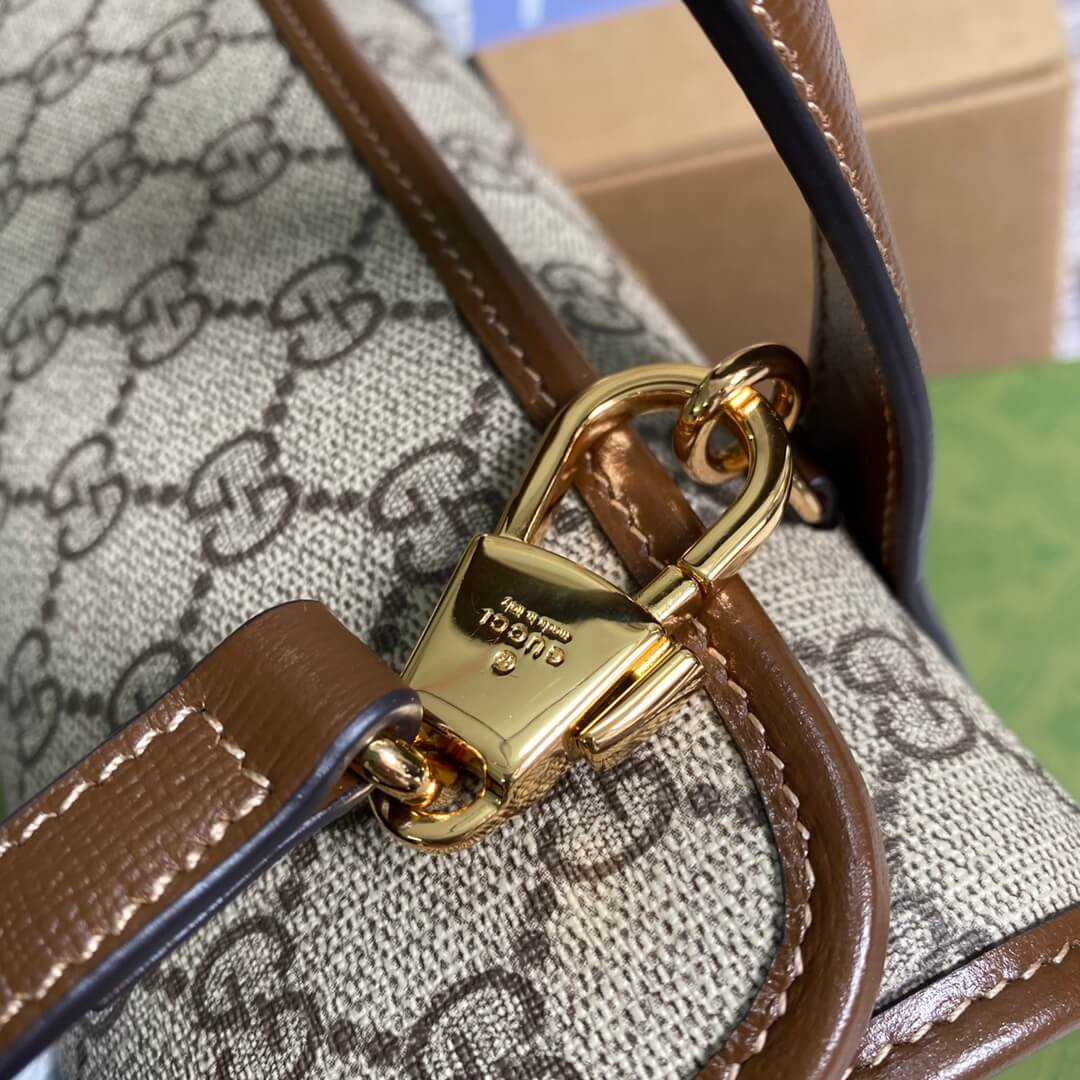 gucci handbag ophidia 645453 brown pvc