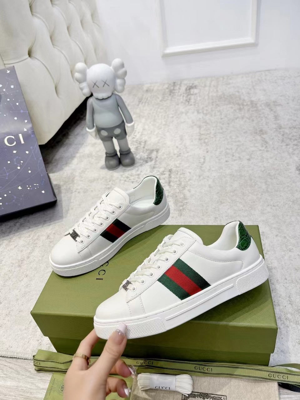 Hot selling White GG Sneaker Couple style GG240714