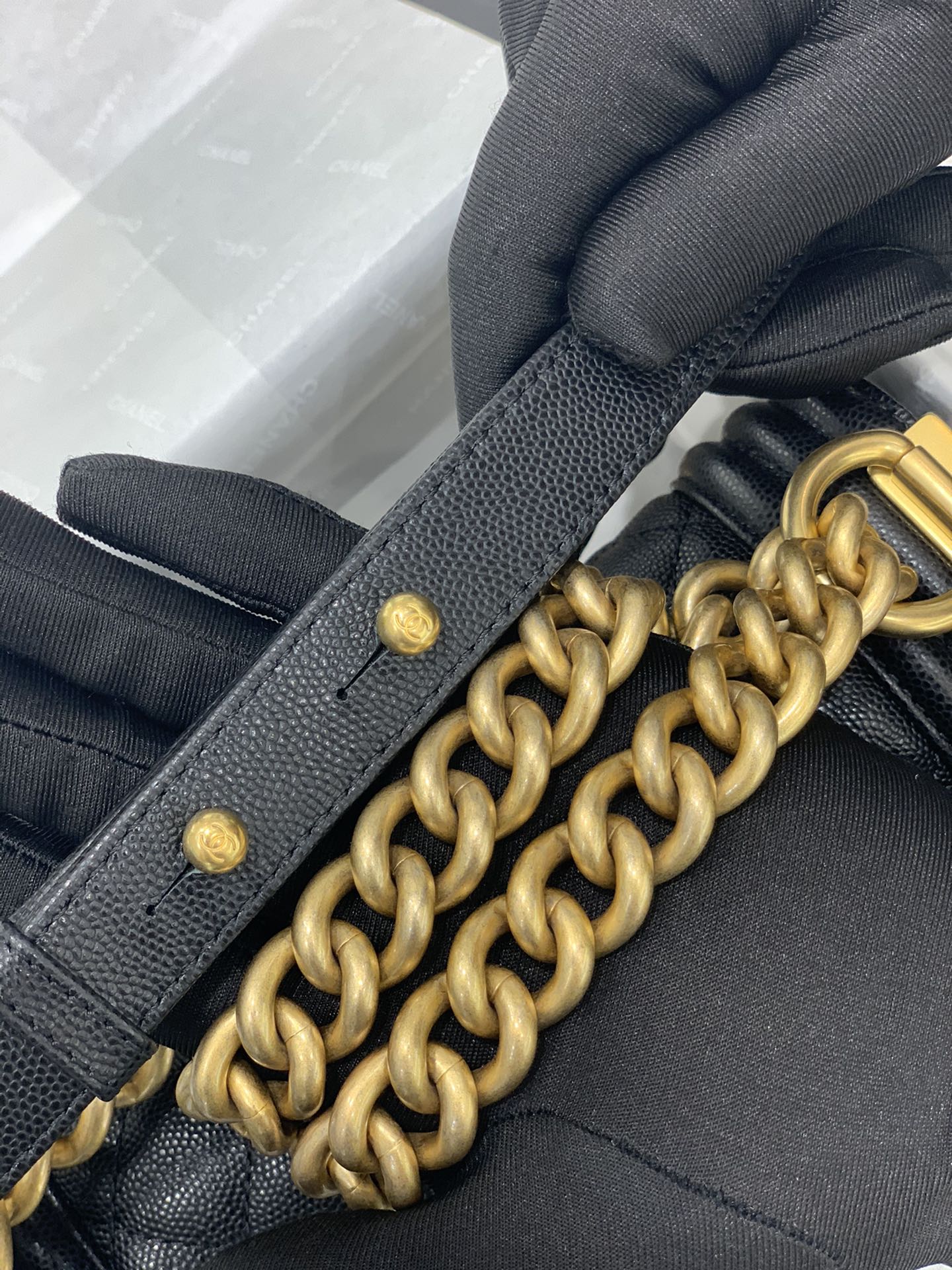 black leboy 20cm small size maroon diamond lattice gold originalfrench haas small ball caviar cowhide