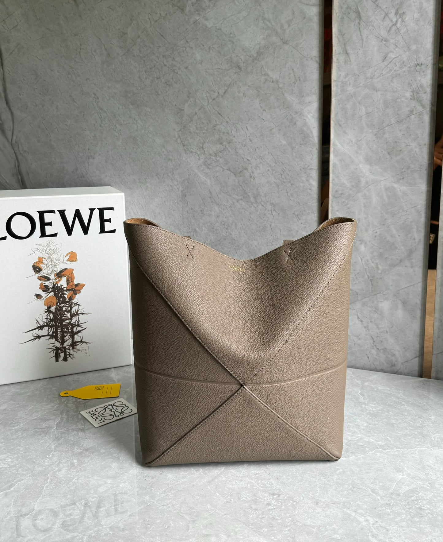 Loewe Puzzle Fold Tote Handbag 0693 Grey