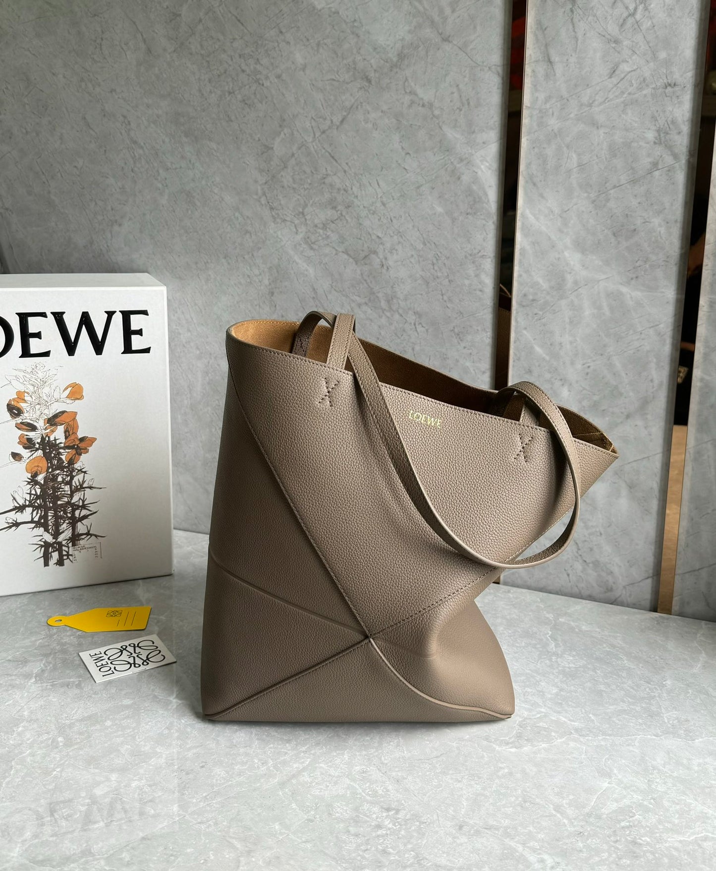 Loewe Puzzle Fold Tote Handbag 0693 Grey