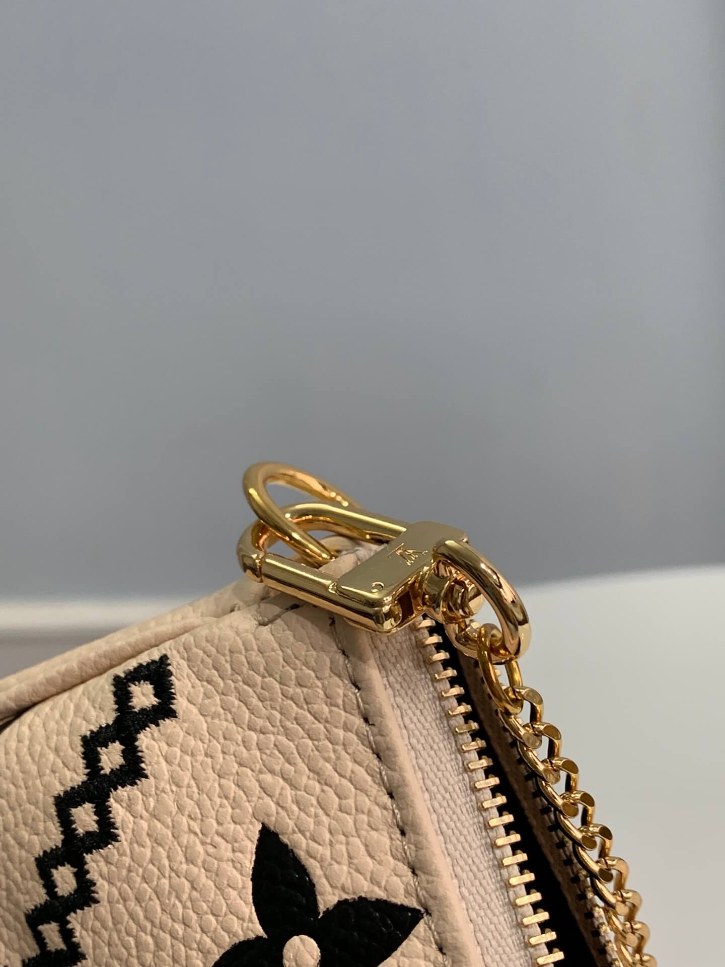 louis vuitton lv m81140 mini pochette accessoires white embroidery
