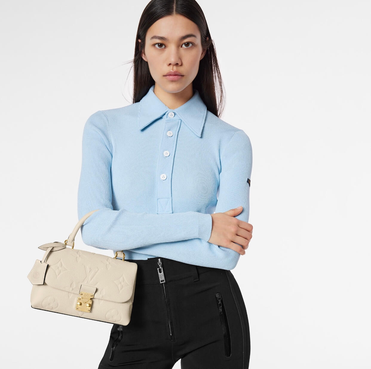 lv m46008 madeleine bb black monogram empreinte small size 24cm