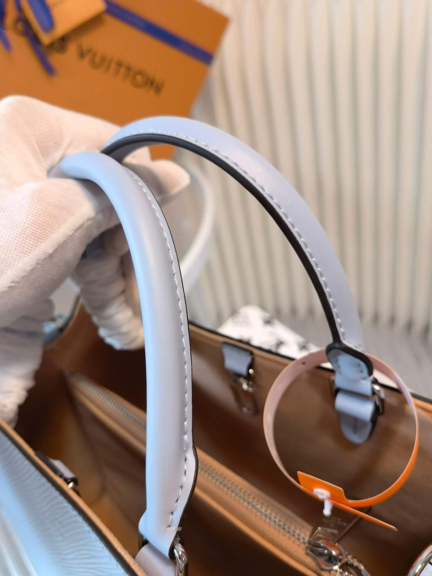 m59953 marelle tote handbag mm blue free shipping