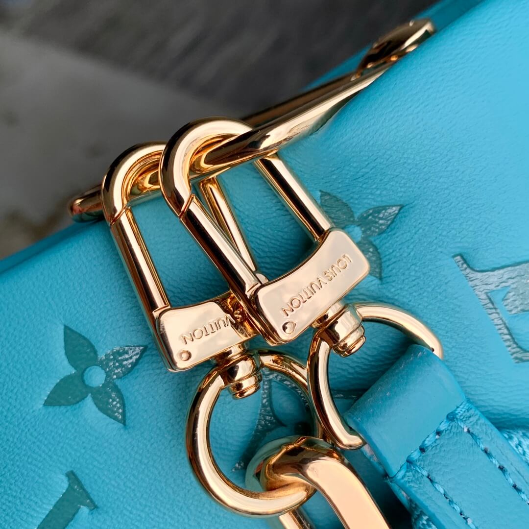 m20769 coussin pm monogram sky blue 26cm turquoise blue