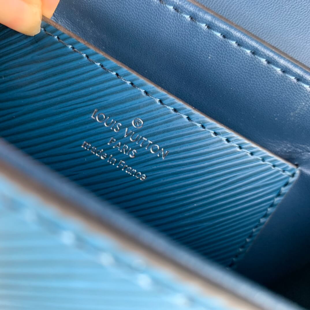 m21033 twist pm monogram 19cm toledo blue small square bag cross body bags shoulder bag