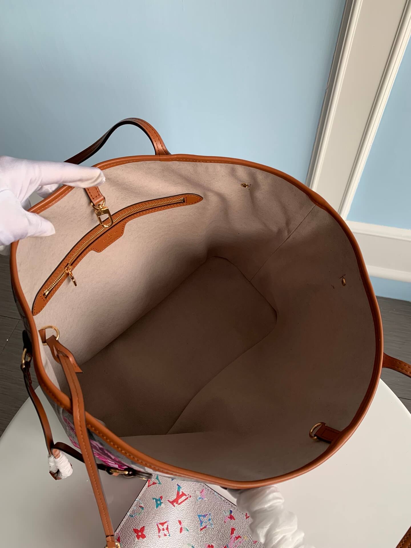 m21352 onthego mm tote bag monogram 31cm rose red flower handbag floral pattern retro and romantic