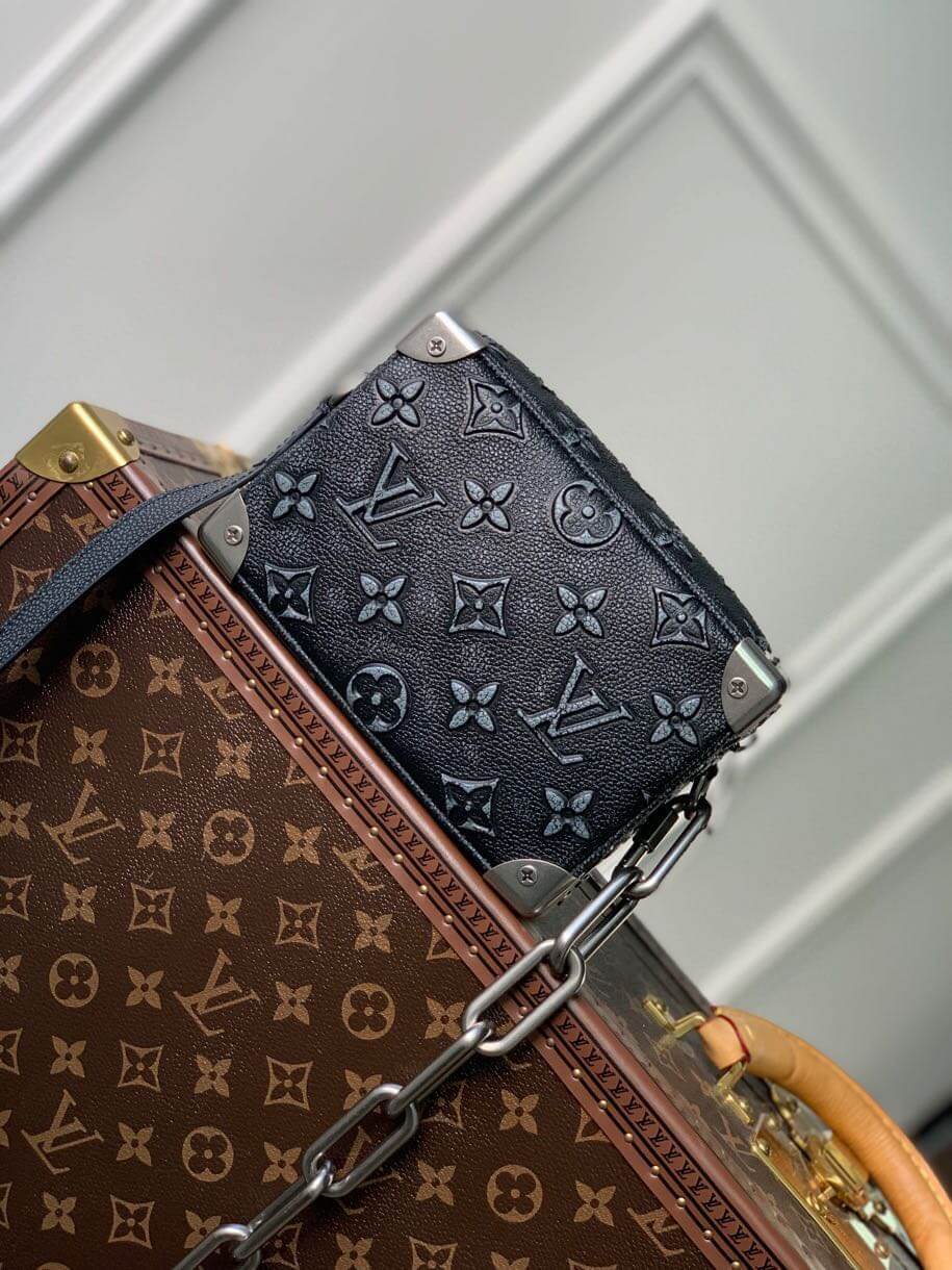 m21368 mini soft trunk monogram 18 5cm blue sac plat man bag mens bag