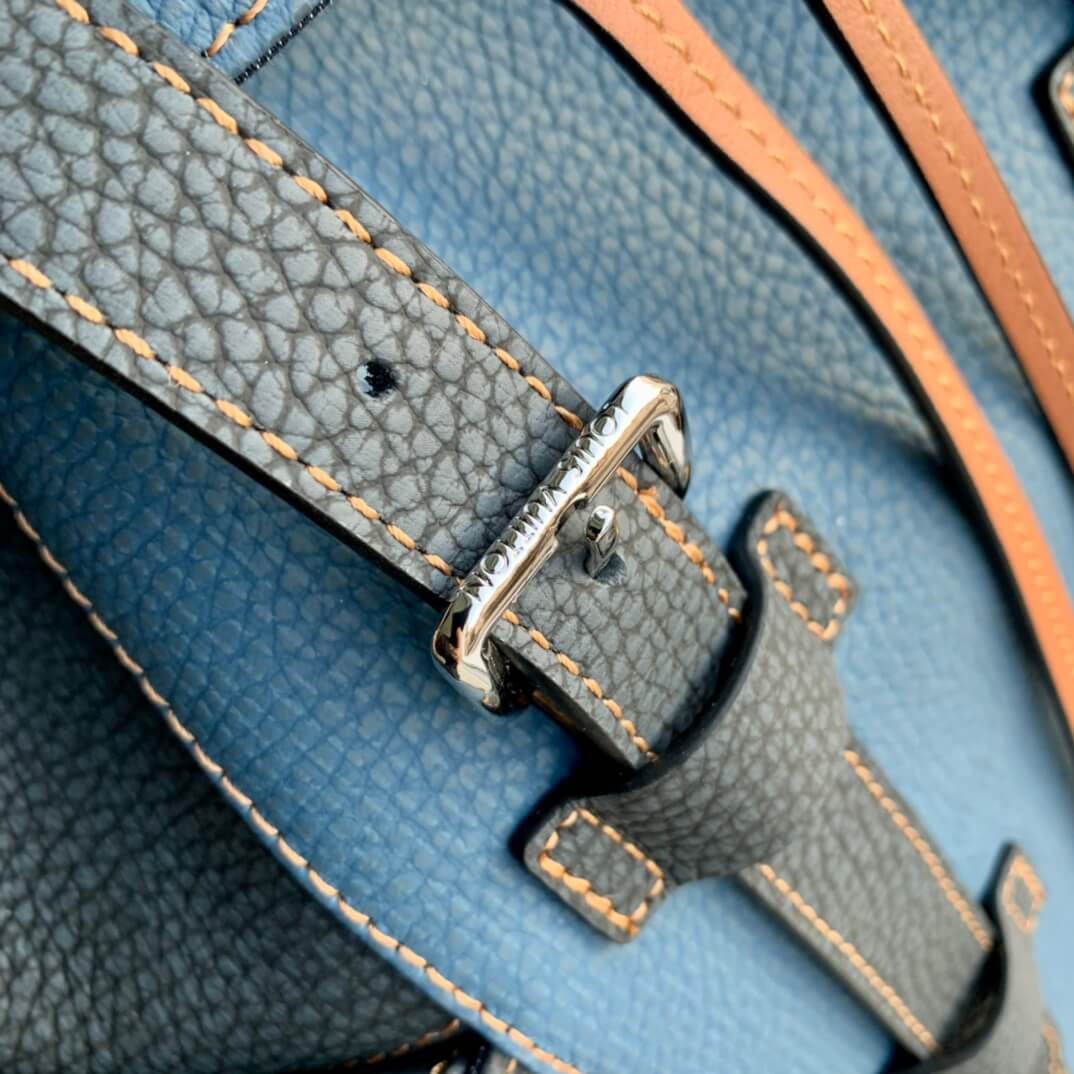 m21373 christopher pm 32cm denim blue aurillon mens bag man bag montsouris backpack