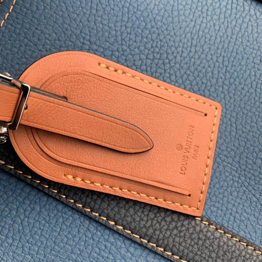 m21377 keepall bandouliere 50 denim blue shoulder bag cross body bags handbag man bag mens bag travel bag