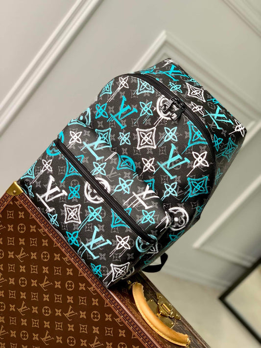 m21395 discovery backpack monogram eclipse 30cm green backpack montsouris