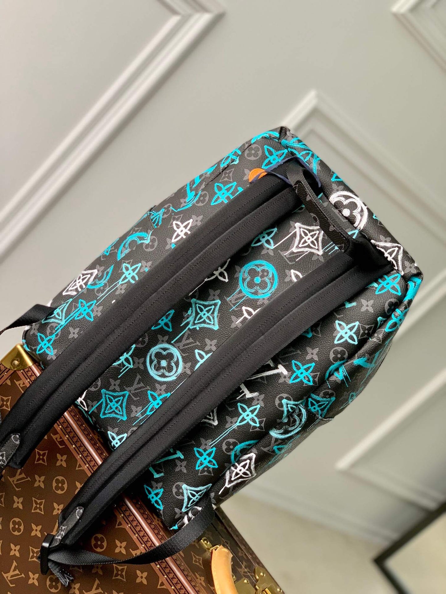 m21395 discovery backpack monogram eclipse 30cm green backpack montsouris