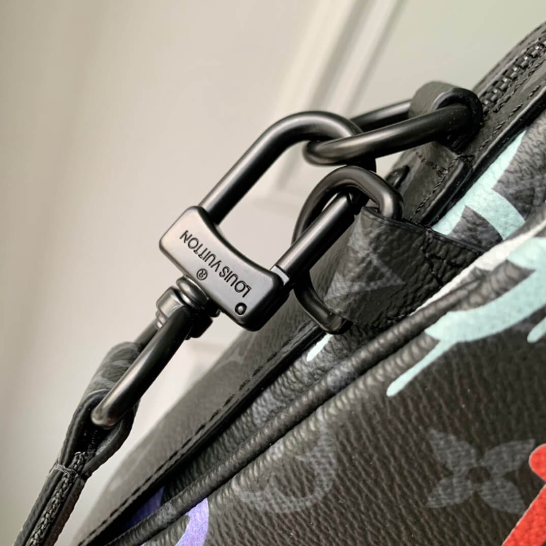 m21396 trio messenger pm 25cm graffiti orange black shoulder bag cross body bags man bag mens bag sac plat