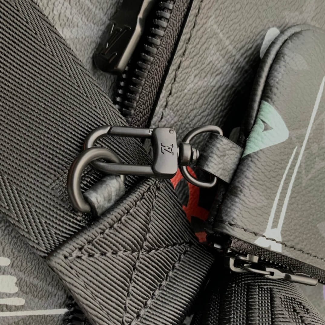 m21396 trio messenger pm 25cm graffiti orange black shoulder bag cross body bags man bag mens bag sac plat