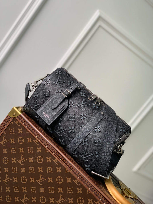 m21448 city keepall monogram 27cm black shoulder bag cross body bags handbag travel bag