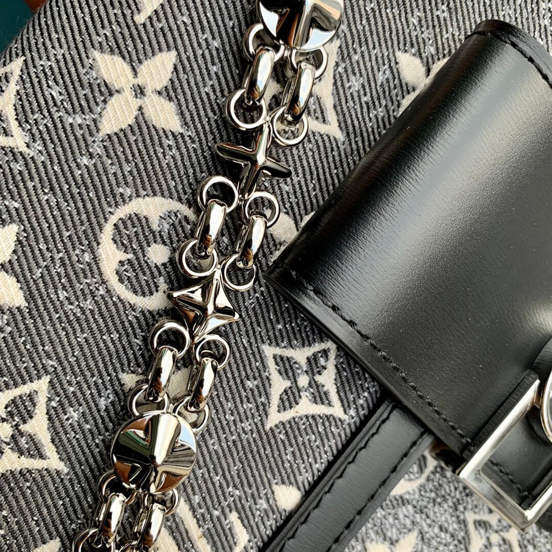 m21458 dauphine cruise cruise 25cm denim grey shoulder bag cross body bags