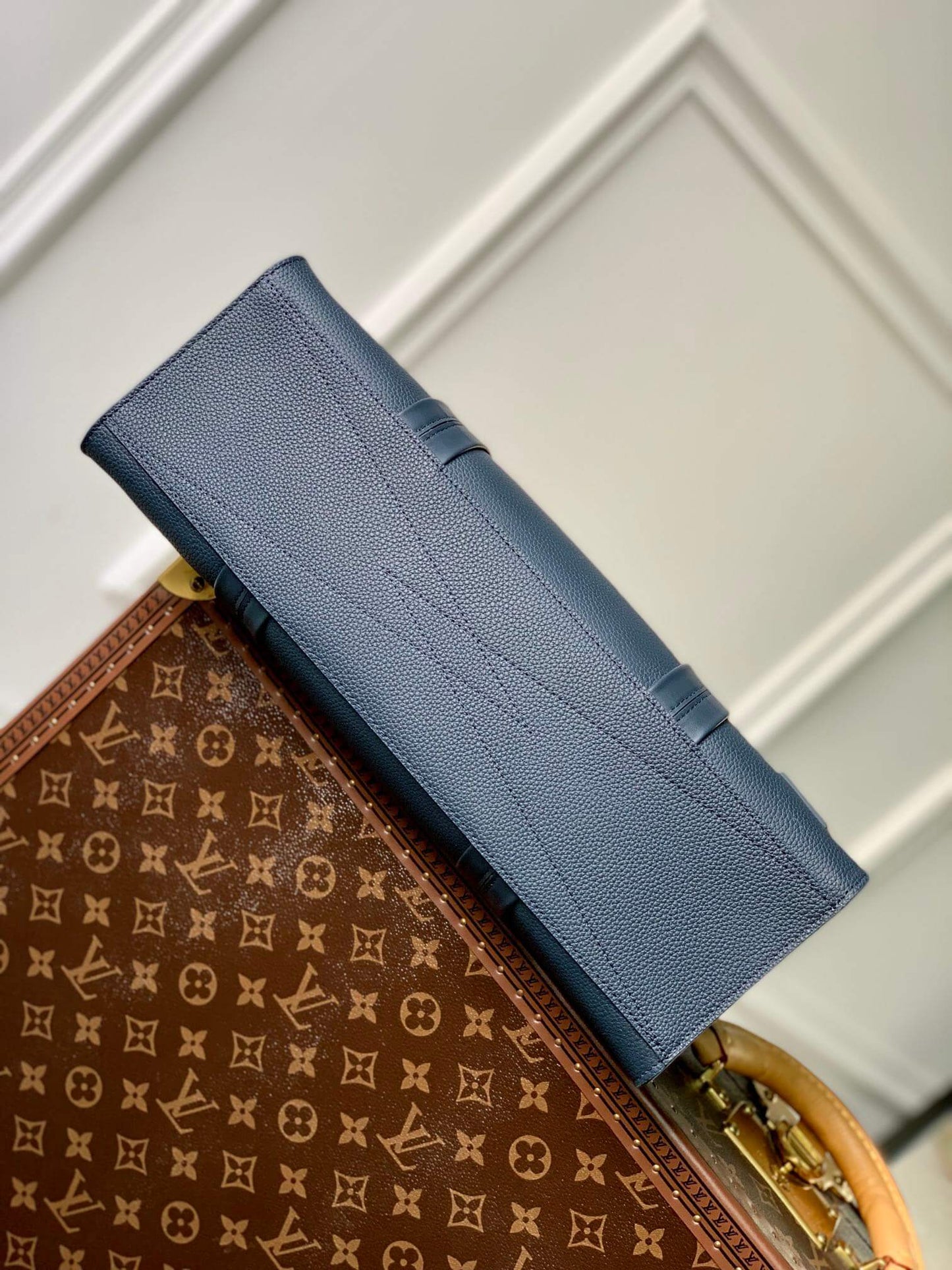 m21542 takeoff tote 36 5cm navy blue aerogram tote handbag man bag mens bag