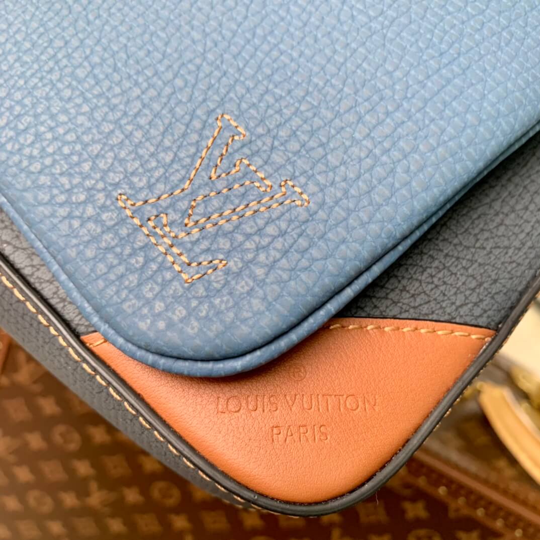 m21544 trio messenger 25cm denim blue shoulder bag cross body bags man bag mens bag sac plat