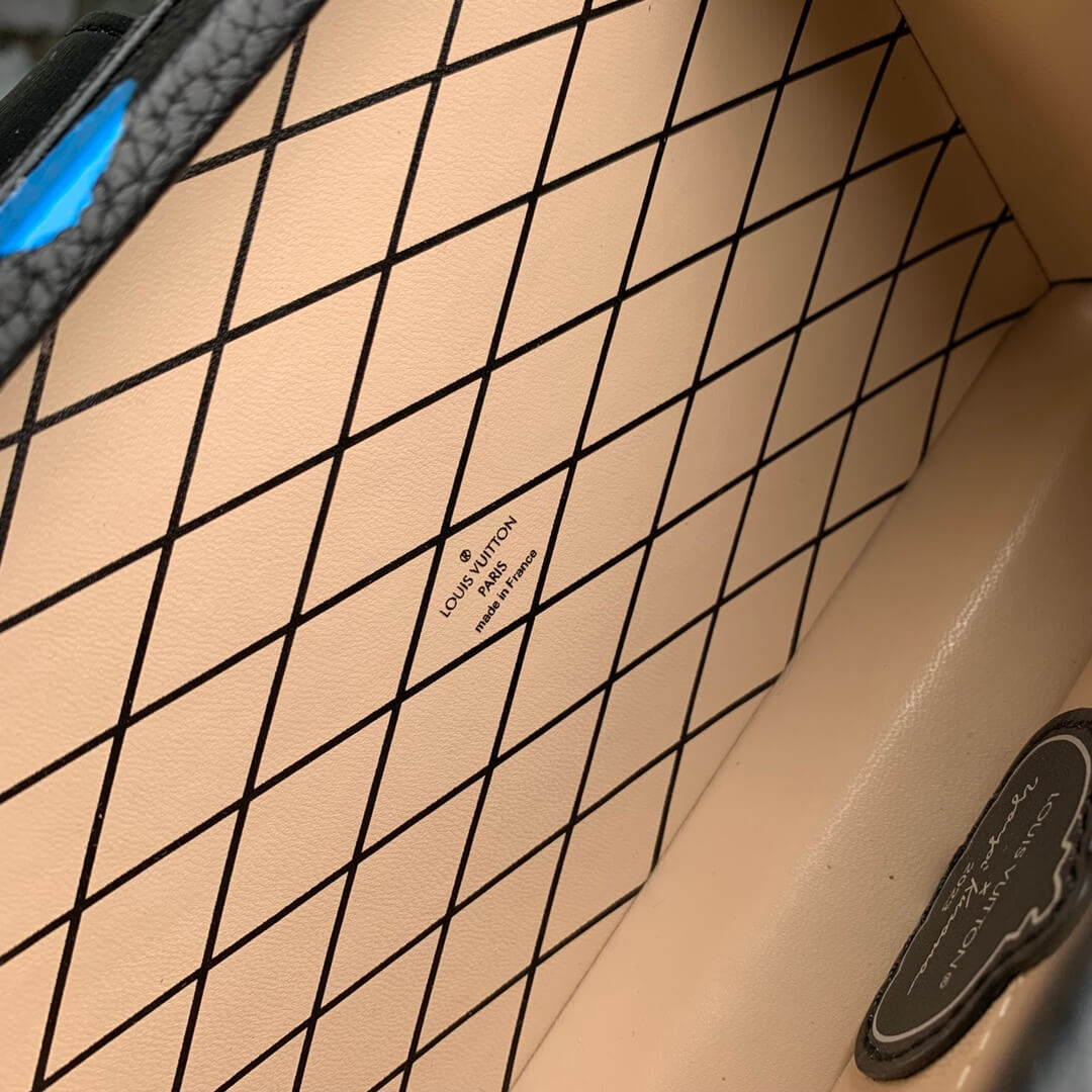 m21621 lu x yk petite malle 20cm cowhide real leather black