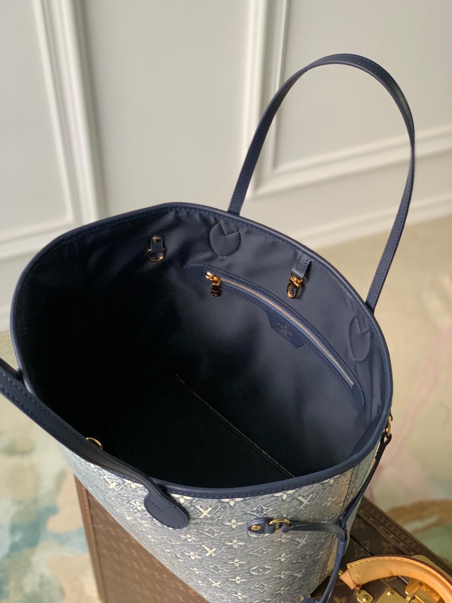 m22921 neverfull monoglam 31cm silver