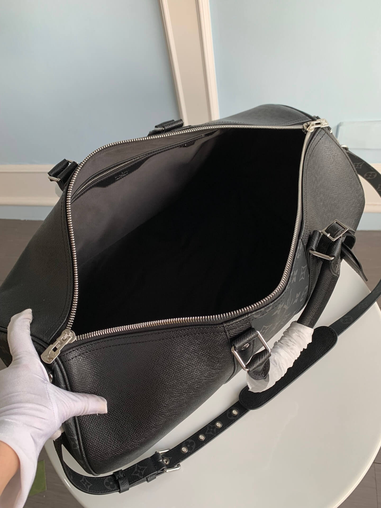 m30235 keepall 45 black travel bag 45cn monogram black travel bag