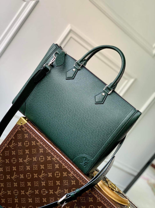 m30810 slim briefcase briefcase taiga 40cm green mens bag man bag mens briefcase