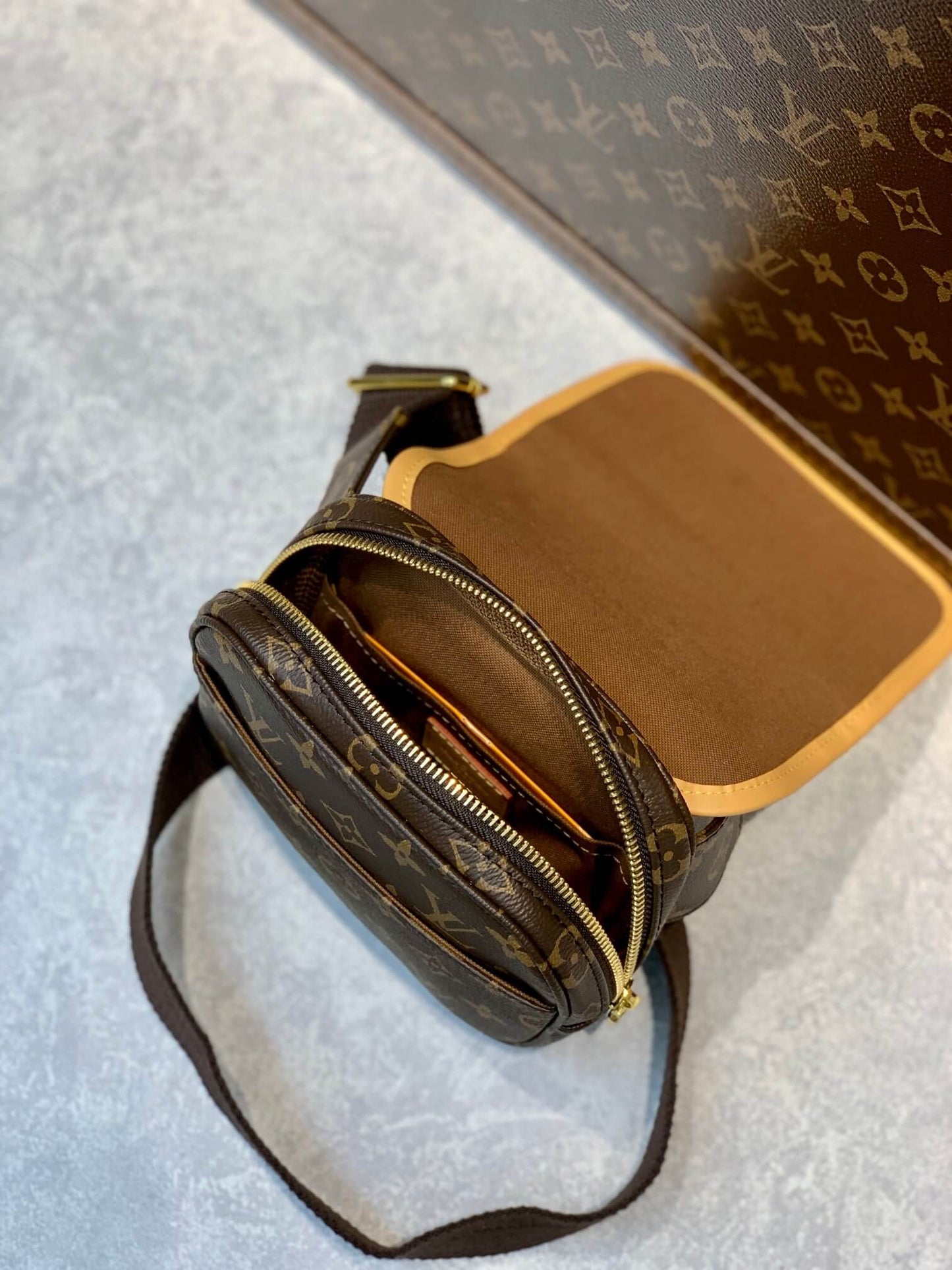 m40108 sac plat pm 18cm monogram yellow shoulder bag cross body bags man bag mens bag